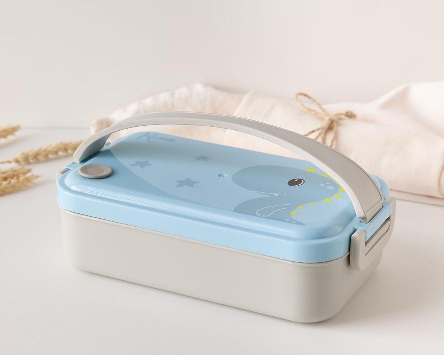 Fiambrera de acero Azul Dino Kiokids